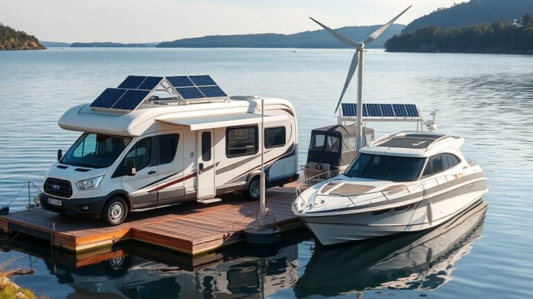 Zelfvoorzienend reizen: zonnepanelen en windenergie op camper of boot